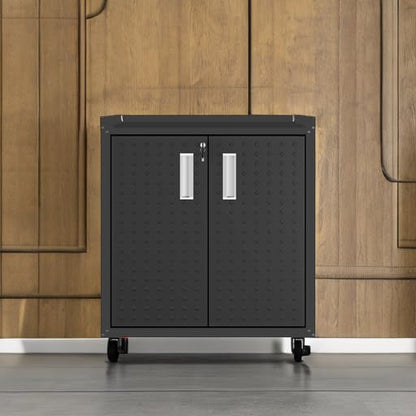 Manhattan Comfort Fortress Textured Metal 31.5" Garage Mobile Cabinet - Image 5