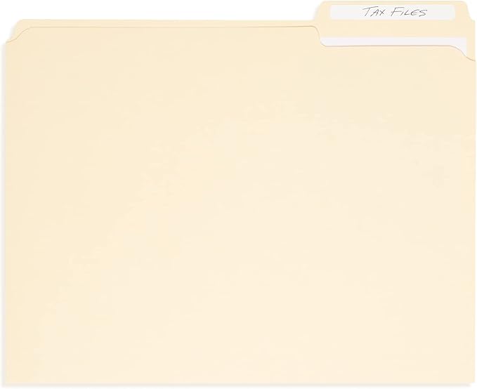 100 Blue Summit Supplies Heavy Duty File Folders Letter Size - Image 7