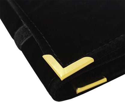 Premium Jewelry Roll Organizer for 16 Necklaces 55cm x 29cm Metal Snap & Velcro - Image 6