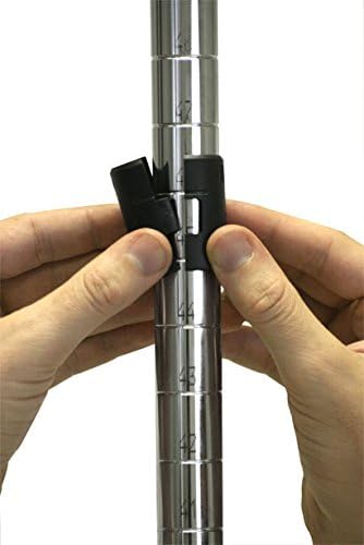 Omega 30" Deep x 36" Wide x 80" High 3 Tier Chrome Starter Shelving Unit - Image 5