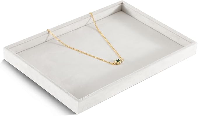 Velvet Stackable Jewelry Display Flat Tray - Image 4