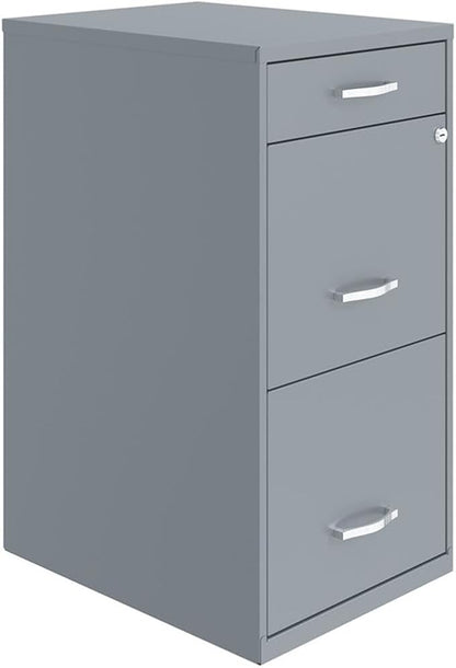 Scranton & Co Set of 2 18" D 3-Drawer Metal Filing Cabinet - Image 3