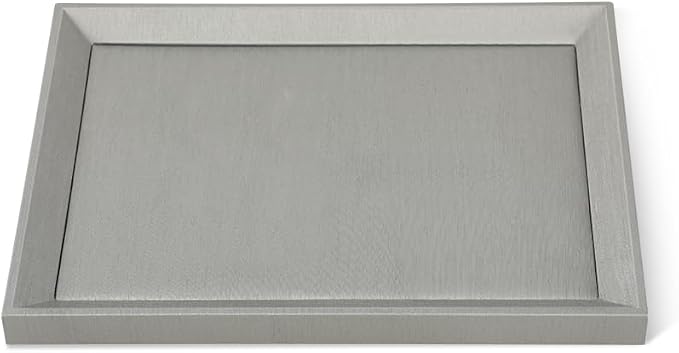 Leather Jewelry Tray, Premium Grey Organizer by Yinbeini
