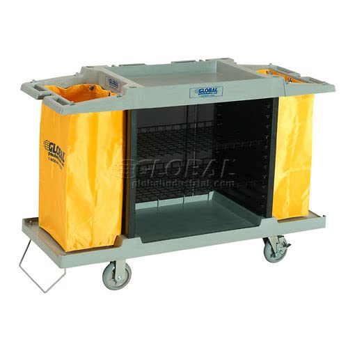 GLOBAL INDUSTRIAL Hotel Cart, Housekeeping Cart - Image 8