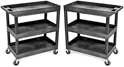 Tubstr 3-Tier Rolling Utility Cart 2-Pack | Each Supports up to 300 lbs. - Image 9