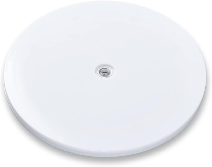 6 inch Lazy Susan Turntable White Acrylic Ball Bearing Rotating Tray by HSTECH