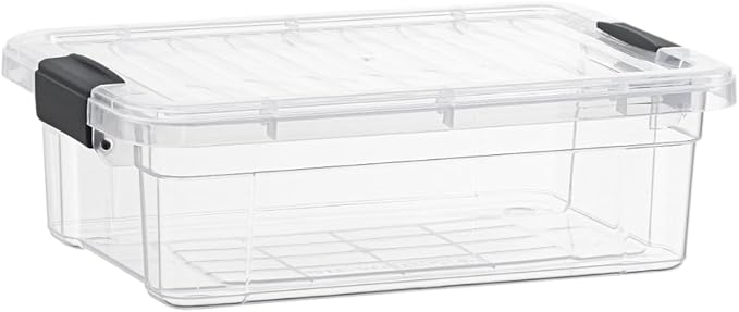 Superio Storage Bins with Lids, Stackable Totes, BPA Free, Odor Free, Organizer by Superio
