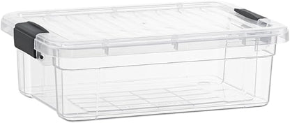 Superio Storage Bins with Lids, Stackable Totes, BPA Free, Odor Free, Organizer by Superio