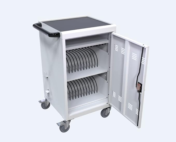 Laptop Charging Cart, 32 Devices, Fast Charging, Security Storage, Easy Use by TIOPLY