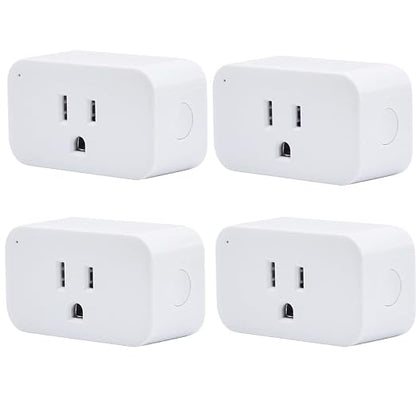 THIRDREALITY Smart Plug 4 Pack, 15A Smart Outlet by ThirdReality
