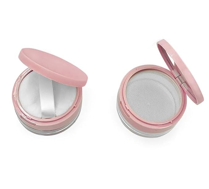 Loose Powder Cocntainer No Leaks Empty Reusable Plastic Loose Powder Compact - Image 4