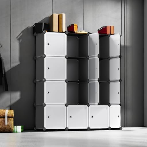 SONGMICS Cube Storage Organizer, 12-Cube Closet Storage Shelves, Modular - Image 5