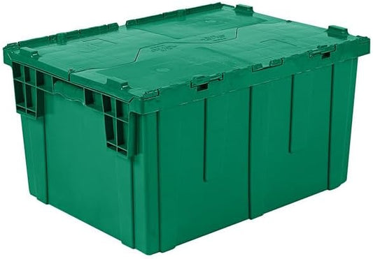 Plastic Storage Tote with Flip Lid, 27.9 x 20.9 x 15.2 inches, 70 Gallon by Glownary