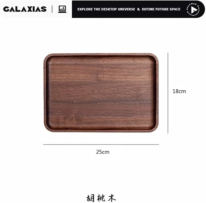 Galaxias Desktop Drawer Storage Tray, Men's Storage Box, Made of Walnut Wood - Image 7