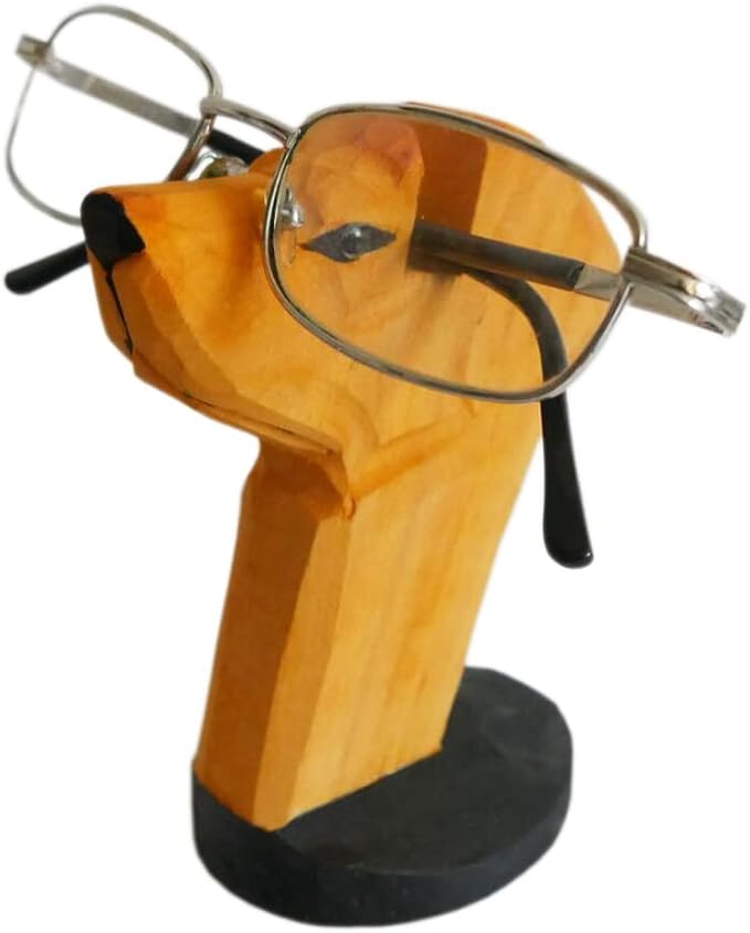 Red Dollar Handmade Wood Carved Animal Eyeglass Holder, Cute Sunglasses Display by RedDollar