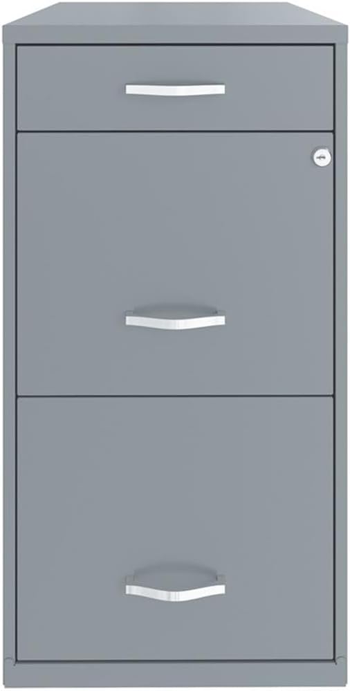 Scranton & Co Set of 2 18" D 3-Drawer Metal Filing Cabinet - Image 7