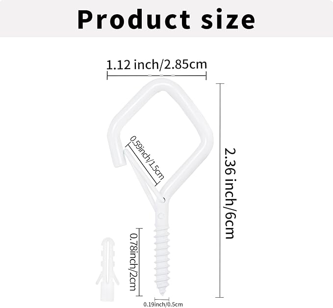 10PCS Eye Screw Hooks for Hanging Heavy Duty - Image 5