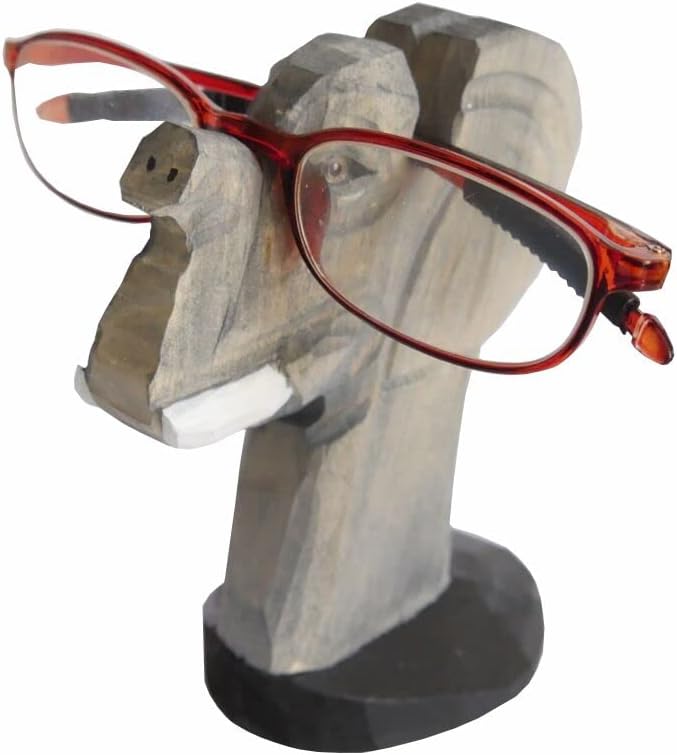 Red Dollar Handmade Wood Carved Animal Eyeglass Holder, Cute Sunglasses Display by RedDollar