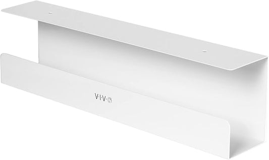 VIVO Under Desk 42 cm Cable Management Tray, Power Strip Holder, Cord Organizer by VIVO