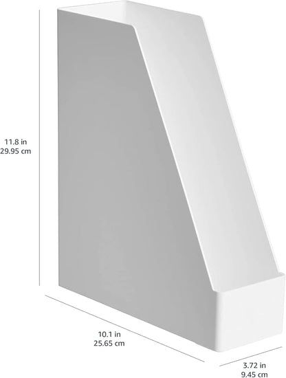 Amazon Basics Rectangular Plastic Desk Organizer, Magazine Rack - Image 7