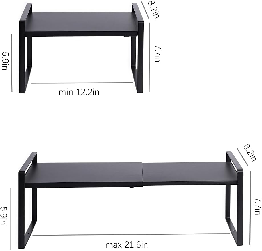 Expandable Cabinet Shelf Organizer Riser - Image 2