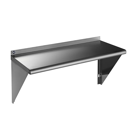 ROCKPOINT Stainless Steel Shelf 18 x 36 Inches 350lb, NSF Metal Commercial by ROCKPOINT