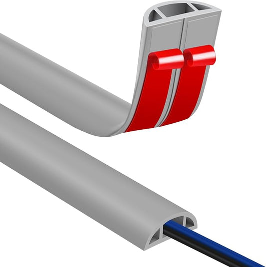 Floor Cord Covers for Wires 20FT Cable Hider Wire Cover Self Adhesive Cord by JAHOMFAI