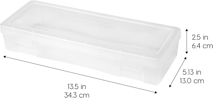 IRIS USA Pencil Case Boxes, |Made in USA|, Plastic Bead Organizing Containers - Image 2