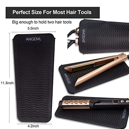 ANGENIL Silicone Heat Resistant Travel Mat Pouch - Image 4