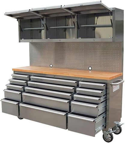 72-Inch Stainless Steel Rolling Tool Chest - Image 7