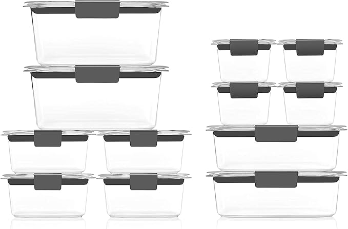 Rubbermaid Brilliance BPA-Free Airtight Food Storage Containers, 24-Piece Set - Image 2
