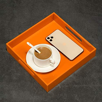 Orange Sturdy Acrylic Serving Tray - Image 6