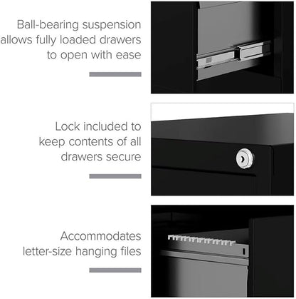Scranton & Co 4 Drawer Metal Vertical File Cabinet - Image 9