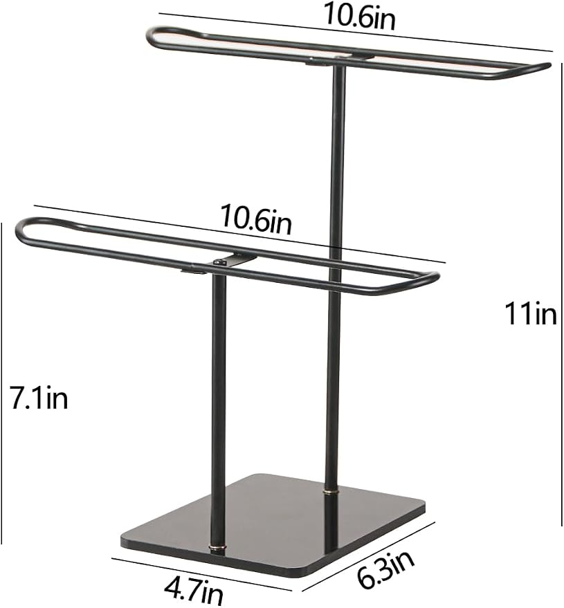 2 Tier Headband Holder, Metal Hair Band Organizer, Ear Diplay Stand, Hair - Image 7