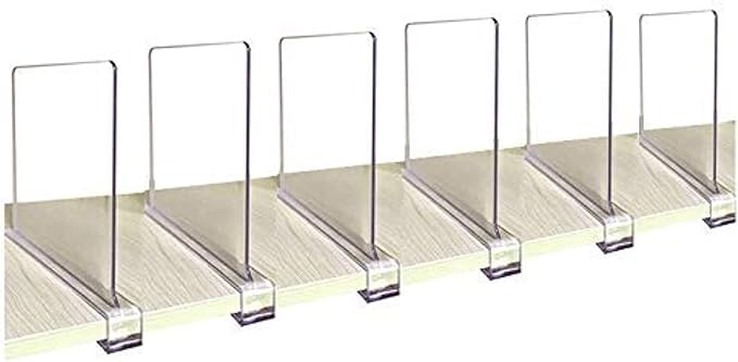 CY craft Acrylic Shelf Divider, Wood Shelf Dividers by CYcraft