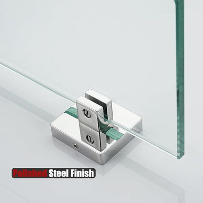 JQK Corner Glass Shelf, Polished Chrome Bathroom 304 Stainless Steel Shower - Image 6