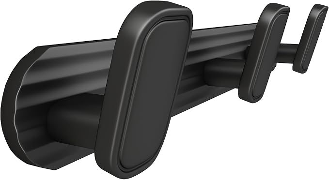 Coat Rack Wall Mount Black, 3 Hooks Rack Metal Coat Hanger Wall by Dancrul