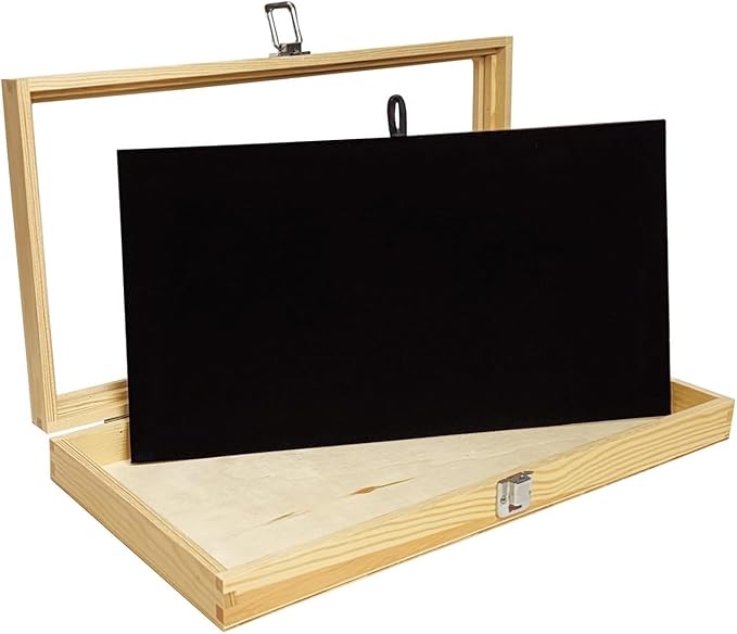 MOOCA Wooden Jewelry Display Case, Jewelry Organizer Case by Mooca