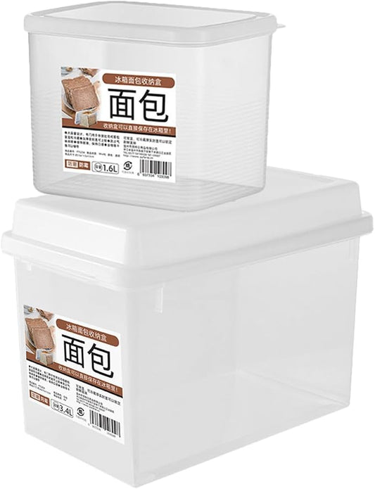 BESPORTBLE 2pcs Transparent Bread Storage Box by BESPORTBLE