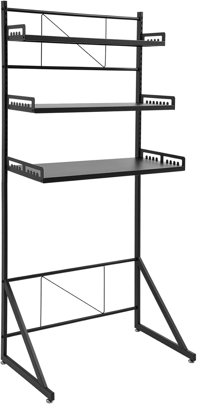 Over Washer and Dryer Storage Shelves, 3-Tier Washing Machine Organizer Rack - Image 6