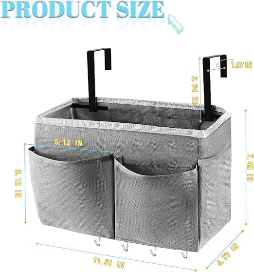 Bedside Storage Organizer 5 Pockets - Image 2