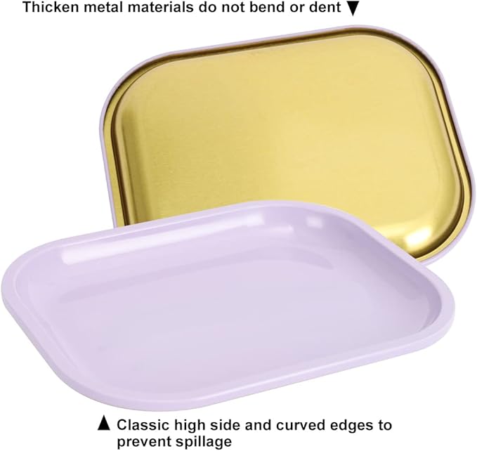 HOKirin Metal Tray With Soft Magnetic Lid, Small Blank With Spill Proof Cover - Image 3