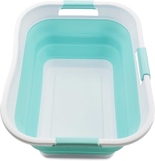 SAMMART 30L Collapsible Plastic Laundry Basket by SAMMART