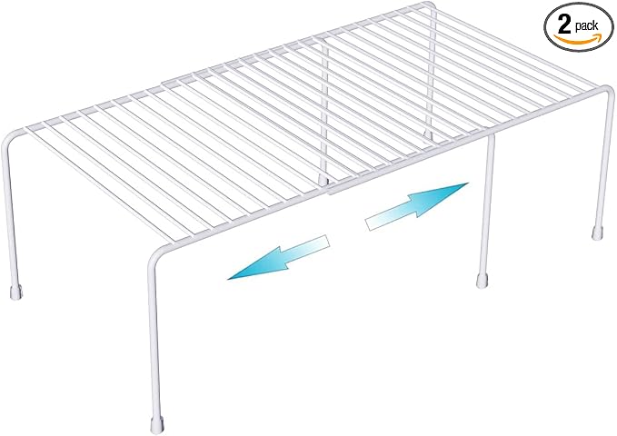Kitchen Cabinet Organizer and Storage Shelves Expandable Freezer Shelf by Homics