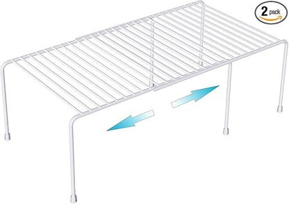 Kitchen Cabinet Organizer and Storage Shelves Expandable Freezer Shelf by Homics