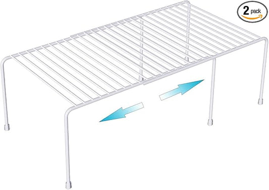 Kitchen Cabinet Organizer and Storage Shelves Expandable Freezer Shelf by Homics