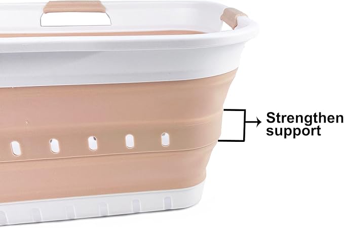 SAMMART 42L Collapsible Plastic Laundry Basket - Image 4
