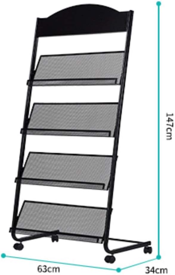 Iron Simple Floor-Standing Magazine Display Rack - Image 2