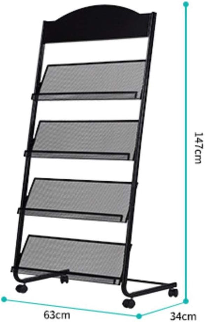 Iron Simple Floor-Standing Magazine Display Rack - Image 2