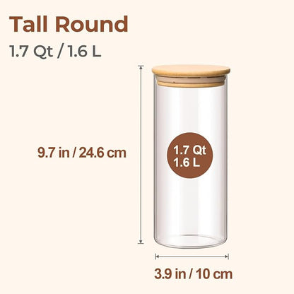 ComSaf 1.7 Qt Glass Storage Containers - Image 2